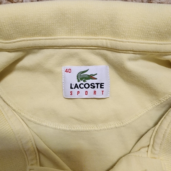 Lacoste polo shirt with short sleeves and collar on yellow - Picture 2 of 6